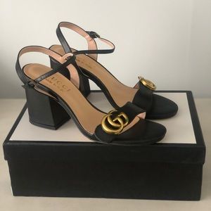 Marmont inspired mid-heel sandal